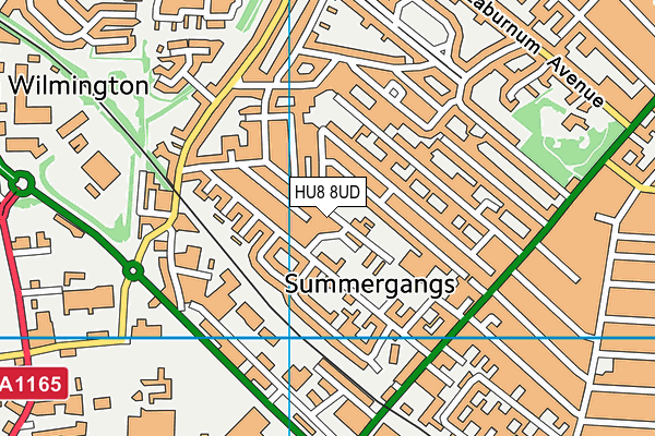 HU8 8UD map - OS VectorMap District (Ordnance Survey) HU8 8UD map - OS VectorMap District (Ordnance Survey)