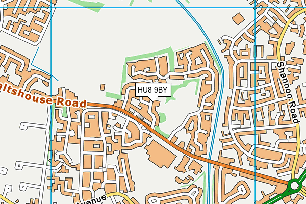HU8 9BY map - OS VectorMap District (Ordnance Survey) HU8 9BY map - OS VectorMap District (Ordnance Survey)