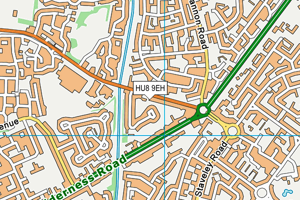 HU8 9EH map - OS VectorMap District (Ordnance Survey) HU8 9EH map - OS VectorMap District (Ordnance Survey)