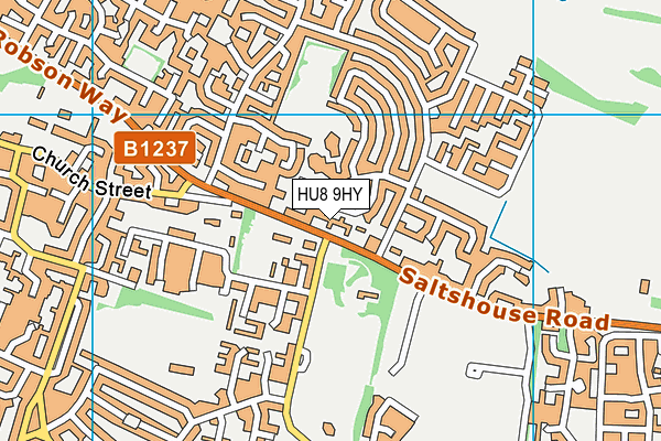 HU8 9HY map - OS VectorMap District (Ordnance Survey) HU8 9HY map - OS VectorMap District (Ordnance Survey)