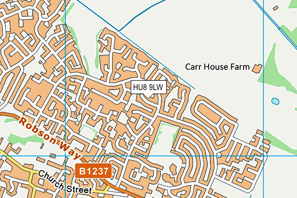 HU8 9LW map - OS VectorMap District (Ordnance Survey) HU8 9LW map - OS VectorMap District (Ordnance Survey)