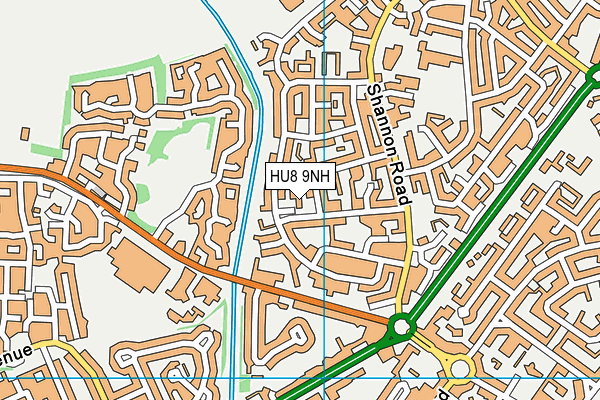 HU8 9NH map - OS VectorMap District (Ordnance Survey) HU8 9NH map - OS VectorMap District (Ordnance Survey)
