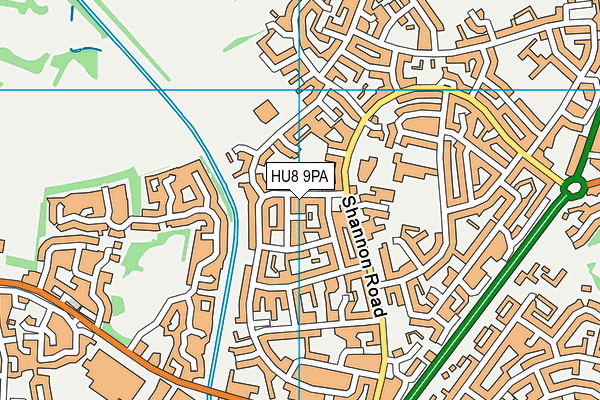 HU8 9PA map - OS VectorMap District (Ordnance Survey) HU8 9PA map - OS VectorMap District (Ordnance Survey)