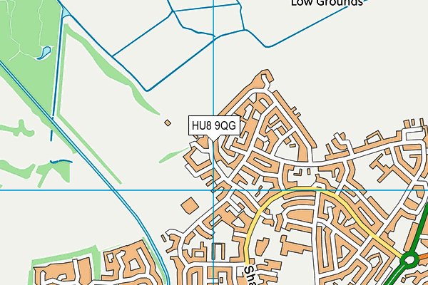 HU8 9QG map - OS VectorMap District (Ordnance Survey) HU8 9QG map - OS VectorMap District (Ordnance Survey)
