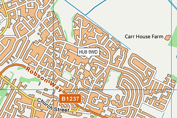 HU8 9WD map - OS VectorMap District (Ordnance Survey) HU8 9WD map - OS VectorMap District (Ordnance Survey)