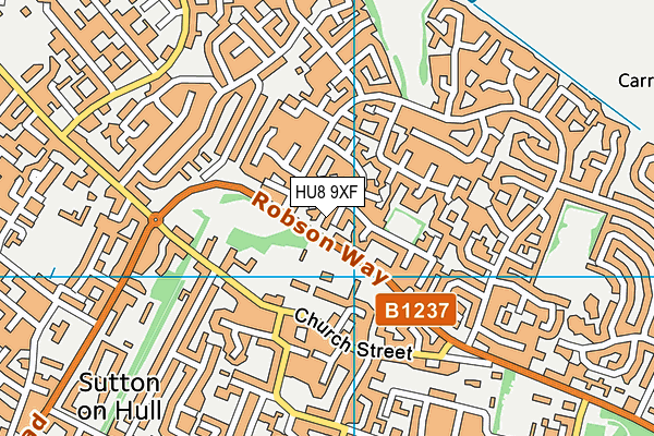 HU8 9XF map - OS VectorMap District (Ordnance Survey) HU8 9XF map - OS VectorMap District (Ordnance Survey)