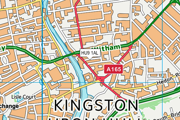 HU9 1AL map - OS VectorMap District (Ordnance Survey) HU9 1AL map - OS VectorMap District (Ordnance Survey)