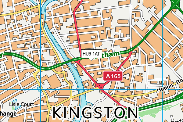HU9 1AT map - OS VectorMap District (Ordnance Survey) HU9 1AT map - OS VectorMap District (Ordnance Survey)