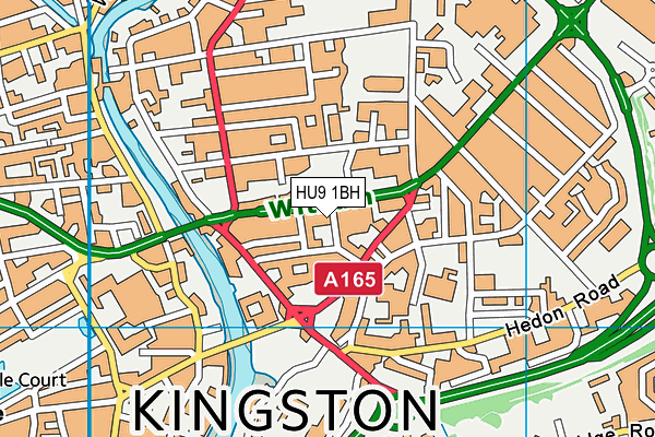 HU9 1BH map - OS VectorMap District (Ordnance Survey) HU9 1BH map - OS VectorMap District (Ordnance Survey)