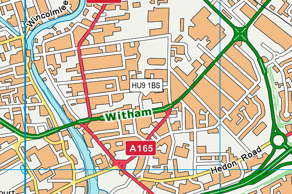 HU9 1BS map - OS VectorMap District (Ordnance Survey) HU9 1BS map - OS VectorMap District (Ordnance Survey)