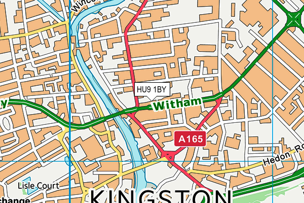 HU9 1BY map - OS VectorMap District (Ordnance Survey) HU9 1BY map - OS VectorMap District (Ordnance Survey)