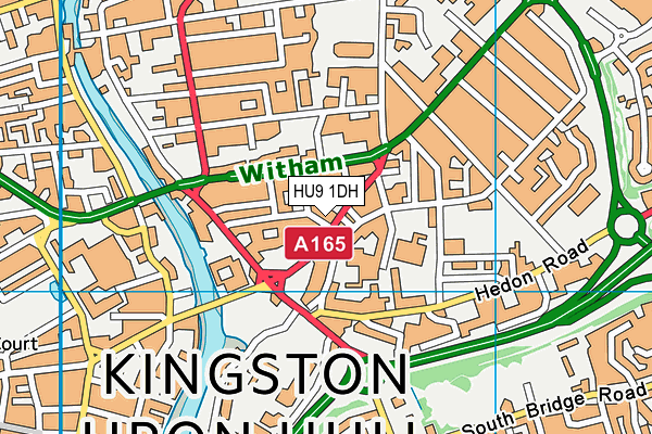 HU9 1DH map - OS VectorMap District (Ordnance Survey) HU9 1DH map - OS VectorMap District (Ordnance Survey)