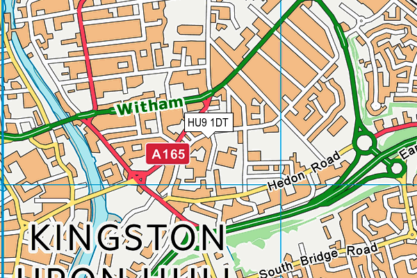 HU9 1DT map - OS VectorMap District (Ordnance Survey) HU9 1DT map - OS VectorMap District (Ordnance Survey)