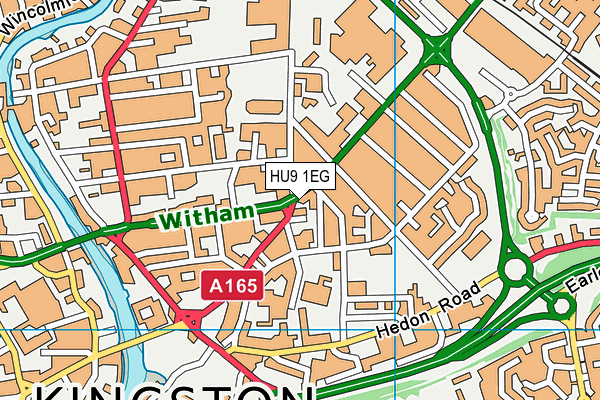 HU9 1EG map - OS VectorMap District (Ordnance Survey) HU9 1EG map - OS VectorMap District (Ordnance Survey)