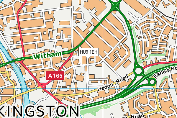 HU9 1EH map - OS VectorMap District (Ordnance Survey) HU9 1EH map - OS VectorMap District (Ordnance Survey)