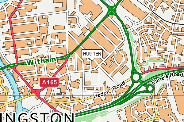 HU9 1EN map - OS VectorMap District (Ordnance Survey) HU9 1EN map - OS VectorMap District (Ordnance Survey)