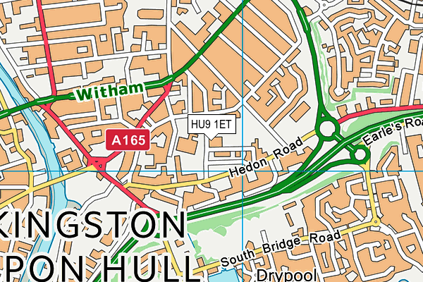 HU9 1ET map - OS VectorMap District (Ordnance Survey) HU9 1ET map - OS VectorMap District (Ordnance Survey)