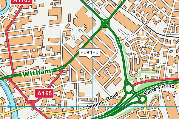 HU9 1HU map - OS VectorMap District (Ordnance Survey) HU9 1HU map - OS VectorMap District (Ordnance Survey)