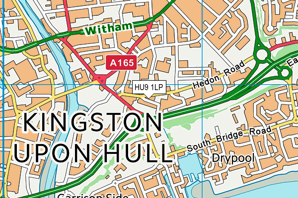 HU9 1LP map - OS VectorMap District (Ordnance Survey) HU9 1LP map - OS VectorMap District (Ordnance Survey)