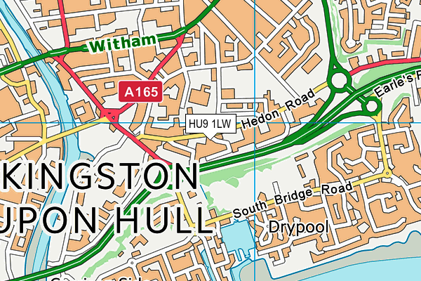 HU9 1LW map - OS VectorMap District (Ordnance Survey) HU9 1LW map - OS VectorMap District (Ordnance Survey)
