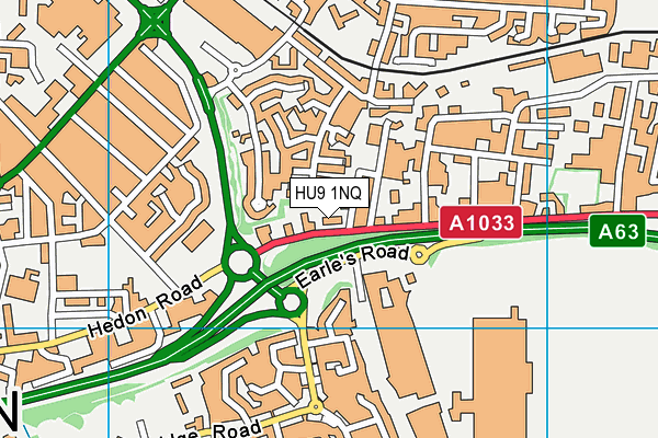 HU9 1NQ map - OS VectorMap District (Ordnance Survey) HU9 1NQ map - OS VectorMap District (Ordnance Survey)