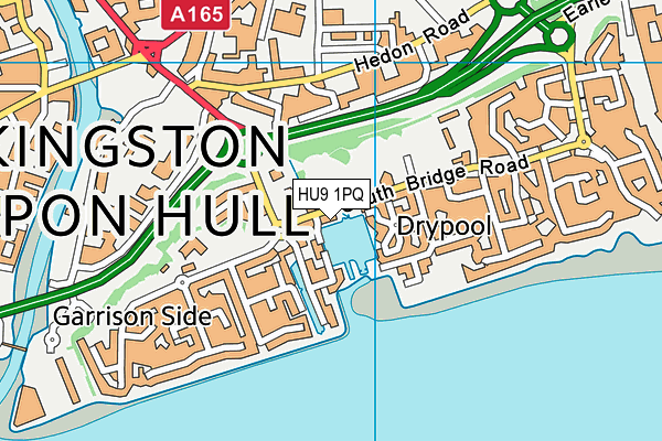 HU9 1PQ map - OS VectorMap District (Ordnance Survey)
