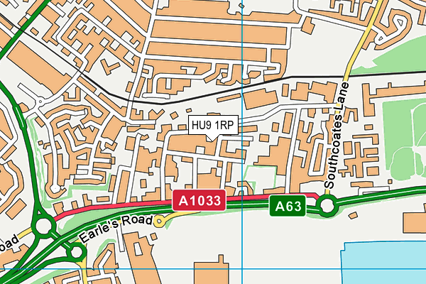 HU9 1RP map - OS VectorMap District (Ordnance Survey) HU9 1RP map - OS VectorMap District (Ordnance Survey)