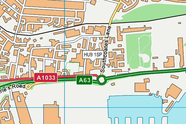 HU9 1SP map - OS VectorMap District (Ordnance Survey) HU9 1SP map - OS VectorMap District (Ordnance Survey)