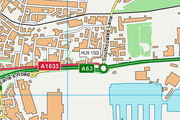 HU9 1SQ map - OS VectorMap District (Ordnance Survey) HU9 1SQ map - OS VectorMap District (Ordnance Survey)