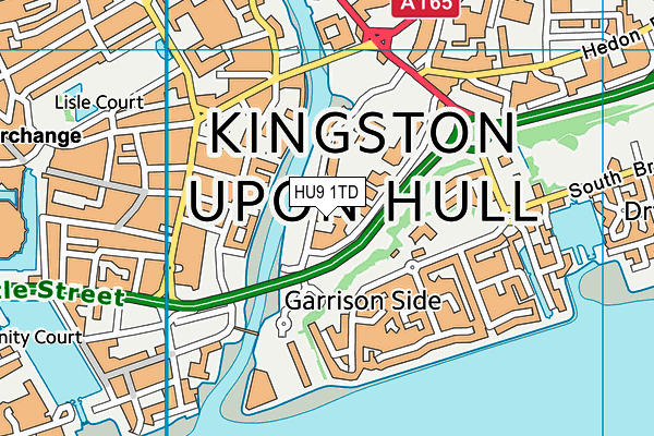 HU9 1TD map - OS VectorMap District (Ordnance Survey) HU9 1TD map - OS VectorMap District (Ordnance Survey)