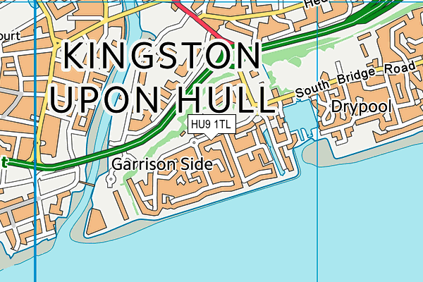 HU9 1TL map - OS VectorMap District (Ordnance Survey) HU9 1TL map - OS VectorMap District (Ordnance Survey)