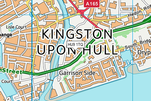 HU9 1TQ map - OS VectorMap District (Ordnance Survey) HU9 1TQ map - OS VectorMap District (Ordnance Survey)