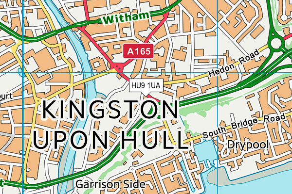 HU9 1UA map - OS VectorMap District (Ordnance Survey) HU9 1UA map - OS VectorMap District (Ordnance Survey)