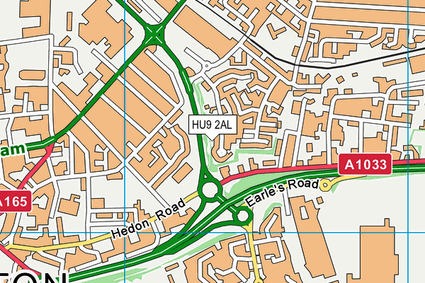 HU9 2AL map - OS VectorMap District (Ordnance Survey) HU9 2AL map - OS VectorMap District (Ordnance Survey)