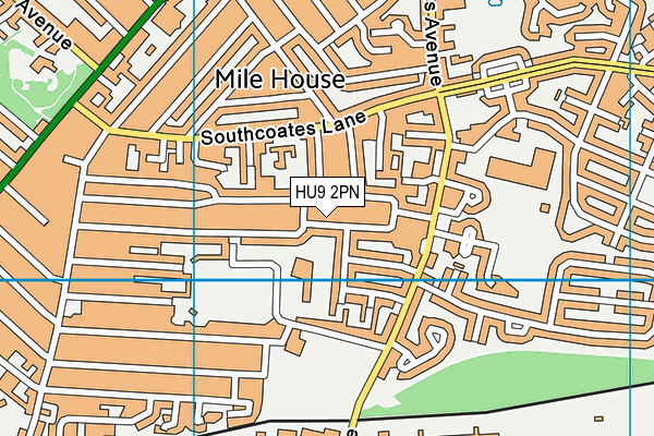 HU9 2PN map - OS VectorMap District (Ordnance Survey) HU9 2PN map - OS VectorMap District (Ordnance Survey)