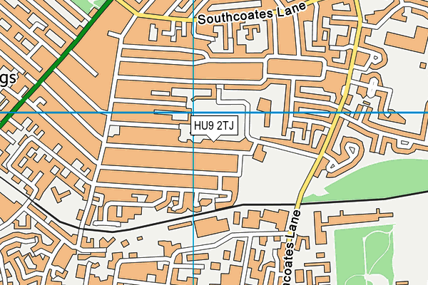 HU9 2TJ map - OS VectorMap District (Ordnance Survey) HU9 2TJ map - OS VectorMap District (Ordnance Survey)