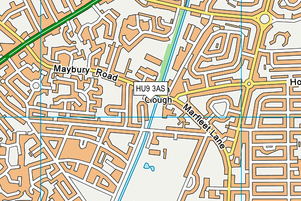 HU9 3AS map - OS VectorMap District (Ordnance Survey) HU9 3AS map - OS VectorMap District (Ordnance Survey)