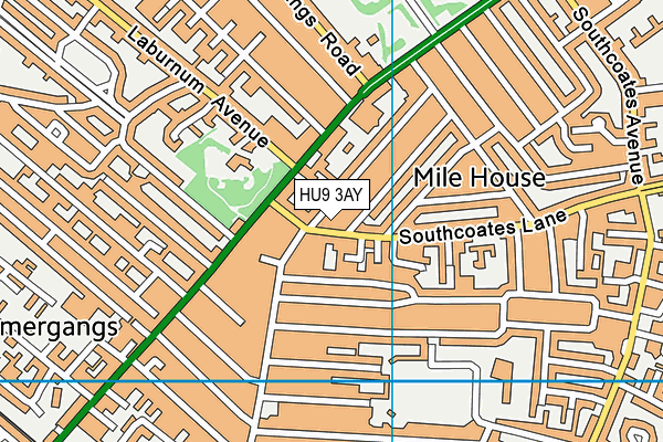 HU9 3AY map - OS VectorMap District (Ordnance Survey) HU9 3AY map - OS VectorMap District (Ordnance Survey)