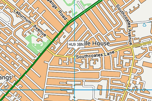 HU9 3BN map - OS VectorMap District (Ordnance Survey) HU9 3BN map - OS VectorMap District (Ordnance Survey)