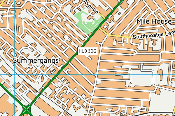HU9 3DG map - OS VectorMap District (Ordnance Survey) HU9 3DG map - OS VectorMap District (Ordnance Survey)