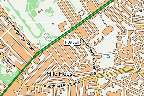 HU9 3EH map - OS VectorMap District (Ordnance Survey) HU9 3EH map - OS VectorMap District (Ordnance Survey)
