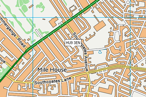 HU9 3EN map - OS VectorMap District (Ordnance Survey) HU9 3EN map - OS VectorMap District (Ordnance Survey)