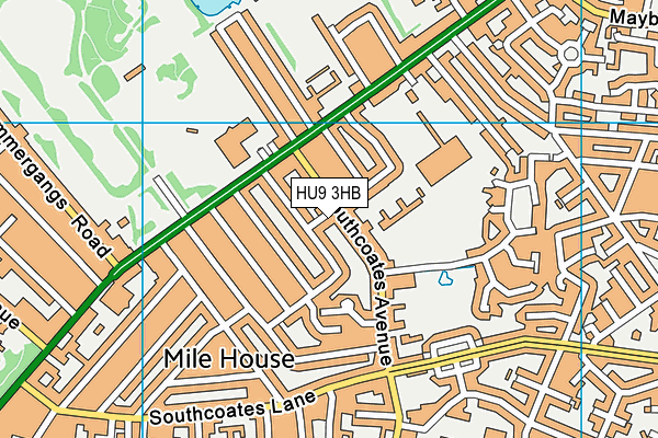 HU9 3HB map - OS VectorMap District (Ordnance Survey) HU9 3HB map - OS VectorMap District (Ordnance Survey)