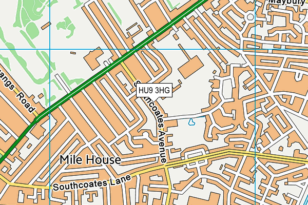 HU9 3HG map - OS VectorMap District (Ordnance Survey) HU9 3HG map - OS VectorMap District (Ordnance Survey)