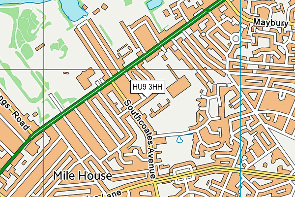 HU9 3HH map - OS VectorMap District (Ordnance Survey) HU9 3HH map - OS VectorMap District (Ordnance Survey)