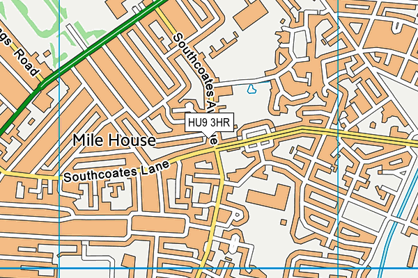 HU9 3HR map - OS VectorMap District (Ordnance Survey) HU9 3HR map - OS VectorMap District (Ordnance Survey)