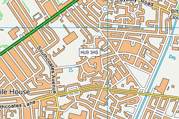 HU9 3HS map - OS VectorMap District (Ordnance Survey) HU9 3HS map - OS VectorMap District (Ordnance Survey)