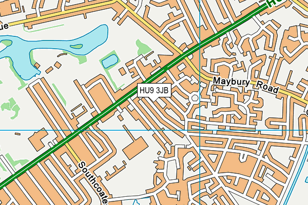 HU9 3JB map - OS VectorMap District (Ordnance Survey) HU9 3JB map - OS VectorMap District (Ordnance Survey)