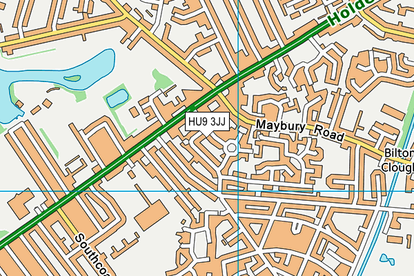 HU9 3JJ map - OS VectorMap District (Ordnance Survey) HU9 3JJ map - OS VectorMap District (Ordnance Survey)
