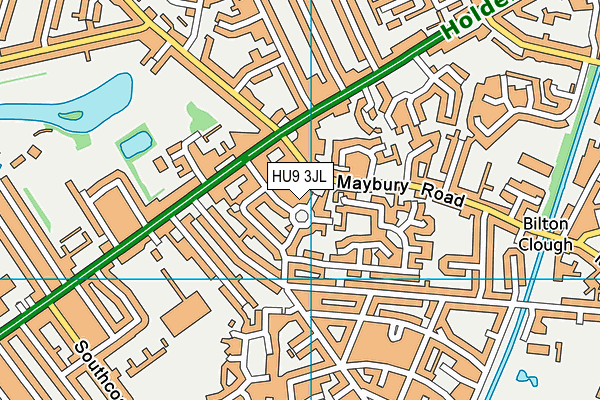 HU9 3JL map - OS VectorMap District (Ordnance Survey) HU9 3JL map - OS VectorMap District (Ordnance Survey)